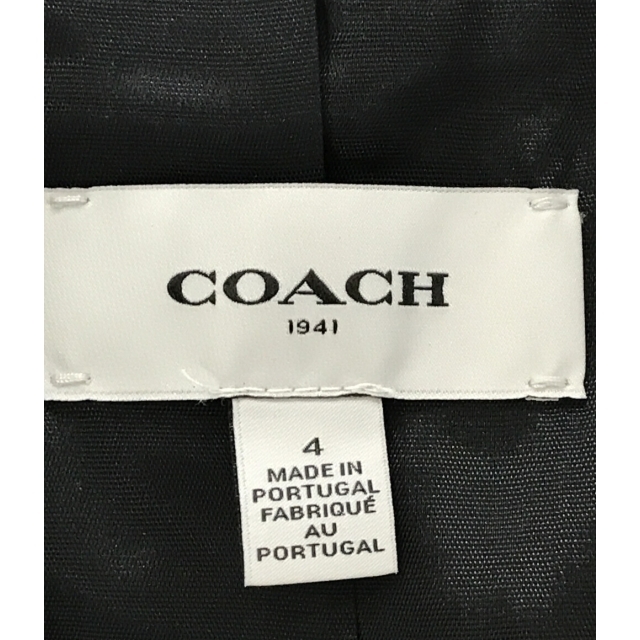 COACH(コーチ)のコーチ COACH テーラードジャケット ブラック    レディース 4 レディースのジャケット/アウター(テーラードジャケット)の商品写真