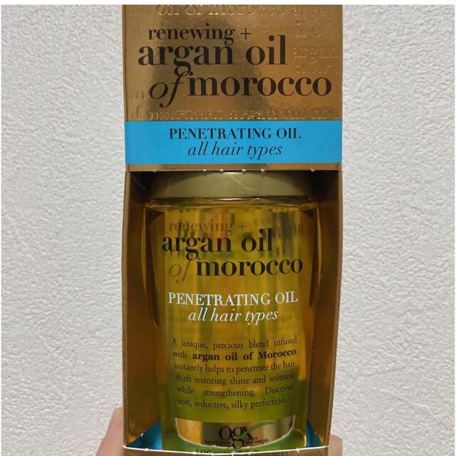 Moroccan oil(モロッカンオイル)のアルガンオイル　OGX モロッカンアルガンオイル コスメ/美容のヘアケア/スタイリング(オイル/美容液)の商品写真