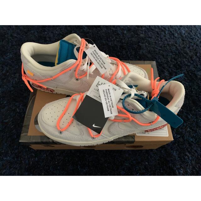 28.5㎝ NIKE  OFF-WHITE DUNK LOW 19  メンズの靴/シューズ(スニーカー)の商品写真