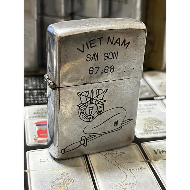 ベトナムZIPPO】本物 1967年製ベトナムジッポー「グリーンベレー ...