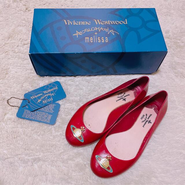 Vivienne Westwood(ヴィヴィアンウエストウッド)のViviennewestwood melissa コラボ フラットシューズ 希少 レディースの靴/シューズ(ハイヒール/パンプス)の商品写真