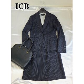 アイシービー(ICB)の美品 icb ストレッチスカートスーツ(スーツ)