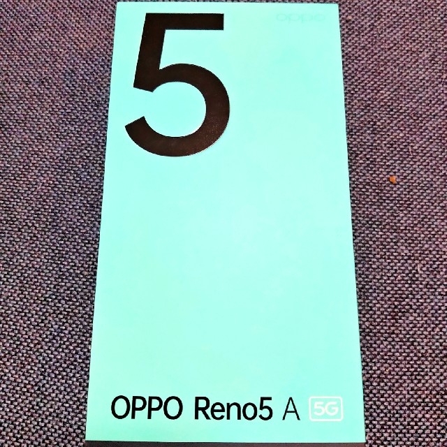 【未使用】OPPO reno5a デュアルSIM　シルバーブラック