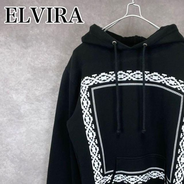最高級のスーパー ELVIRAエルビラ スウェット×デニム切り替えパーカー