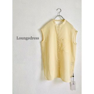 ラウンジドレス(Loungedress)の新品 Loungedress シアー フレンチブラウス 日本製(シャツ/ブラウス(半袖/袖なし))