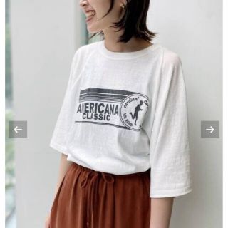 アパルトモンドゥーズィエムクラス(L'Appartement DEUXIEME CLASSE)のAmericana/アメリカーナHalf Sleeve T-sh(Tシャツ(半袖/袖なし))