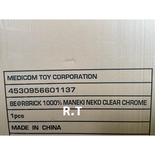 BE@RBRICK(ベアブリック)の未開封 正規品■BE@RBRICK 招き猫 透明メッキ 1000％ ベアブリック エンタメ/ホビーのフィギュア(その他)の商品写真