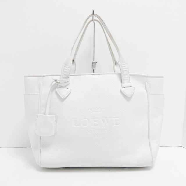 LOEWE(ロエベ)のロエベ トートバッグ ヘリテージ 白 レザー レディースのバッグ(トートバッグ)の商品写真