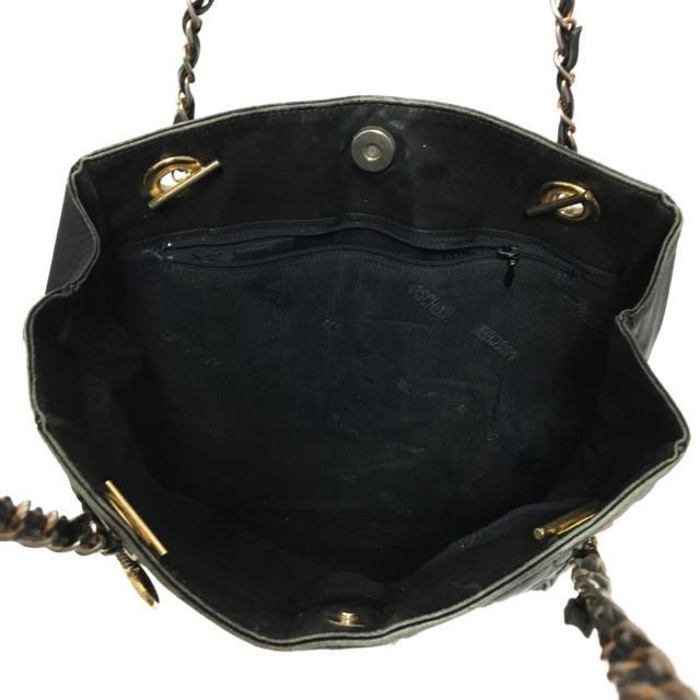 MOSCHINO(モスキーノ)のモスキーノ ショルダーバッグ - 黒 レザー レディースのバッグ(ショルダーバッグ)の商品写真