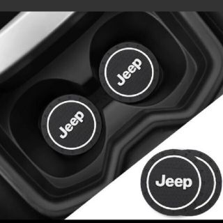 ジープ(Jeep)のJEEP ドリンクコースター2枚(車内アクセサリ)