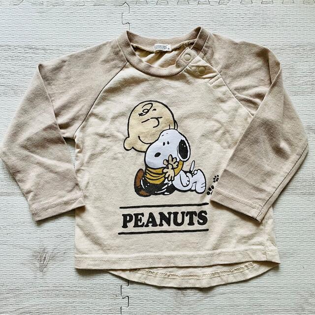 PEANUTS(ピーナッツ)のPEANUTS SNOOPY 80 ロンT 長袖 キッズ/ベビー/マタニティのベビー服(~85cm)(シャツ/カットソー)の商品写真