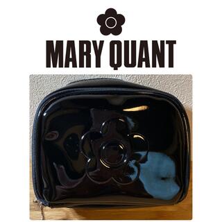 マリークワント(MARY QUANT)の新品 未使用 マリークワント 黒 ポーチ エナメル メイクポーチ ブラック(ポーチ)