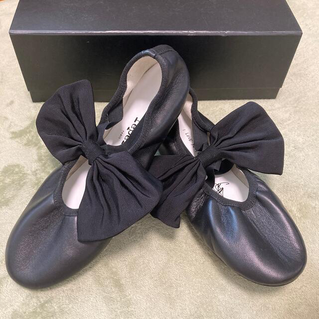 新品!repettoレペット リボンバレエパンプス 23.5cm-