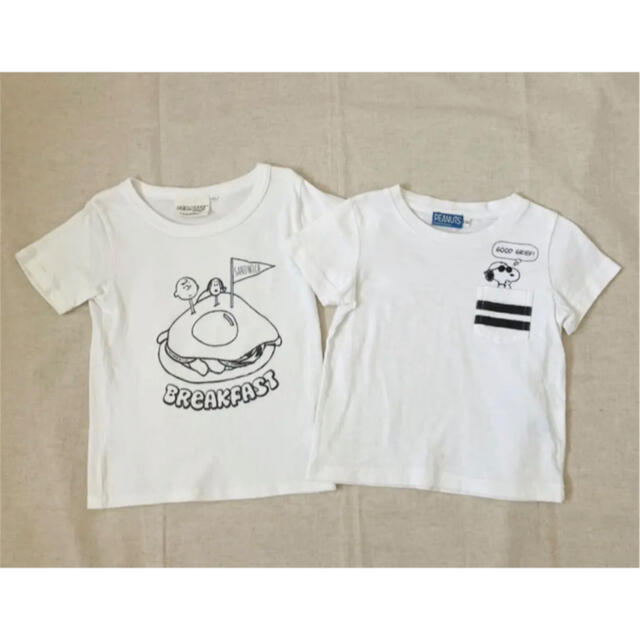 PEANUTS(ピーナッツ)のスヌーピー Tシャツ 2枚セット キッズ/ベビー/マタニティのキッズ服男の子用(90cm~)(Tシャツ/カットソー)の商品写真