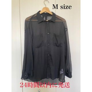 イング(INGNI)の【即購入可】シースルーシャツ 黒 Msize(シャツ/ブラウス(長袖/七分))