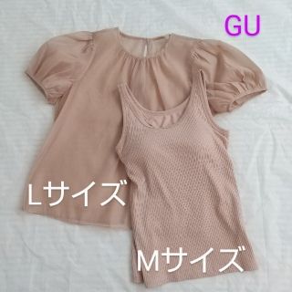 ジーユー(GU)のGU レディース トップス セット(シャツ/ブラウス(半袖/袖なし))