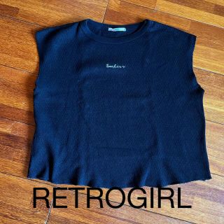 レトロガール(RETRO GIRL)のRETRO GIRL ベスト　フリーサイズ　黒 Ｍ(ベスト/ジレ)