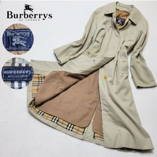 バーバリー(BURBERRY)の【美品 稀少】BURBERRY　ライナー付き ステンカラーコート ノバチェック(ロングコート)