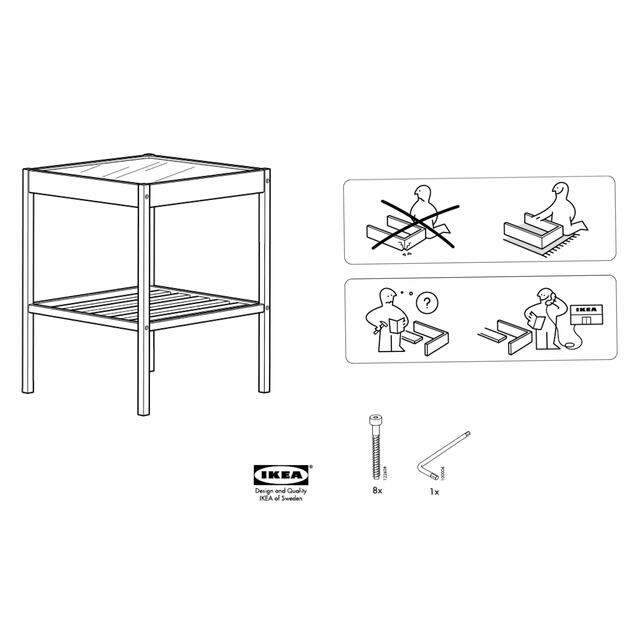 IKEA(イケア)のIKEA NESNA ネスナ サイドテーブル  インテリア/住まい/日用品の机/テーブル(コーヒーテーブル/サイドテーブル)の商品写真