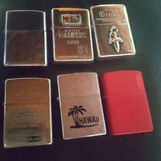 ジッポー(ZIPPO)のジッポ ライター 6個 まとめ売り シリアルナンバー入り(タバコグッズ)