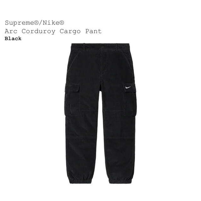 supreme nike arc corduroy cargo pant