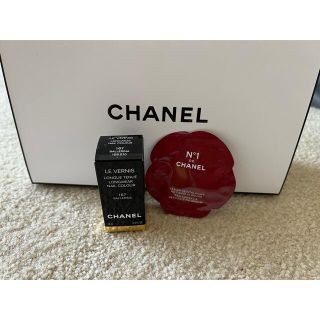 シャネル(CHANEL)のmel様専用★シャネル ヴェルニ 167 バレリーナ★美容液サンプル付(マニキュア)