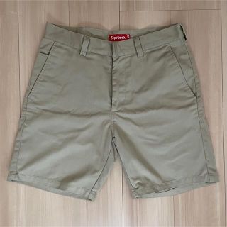 シュプリーム(Supreme)のsupreme work shorts 30 khaki カーキ(ショートパンツ)