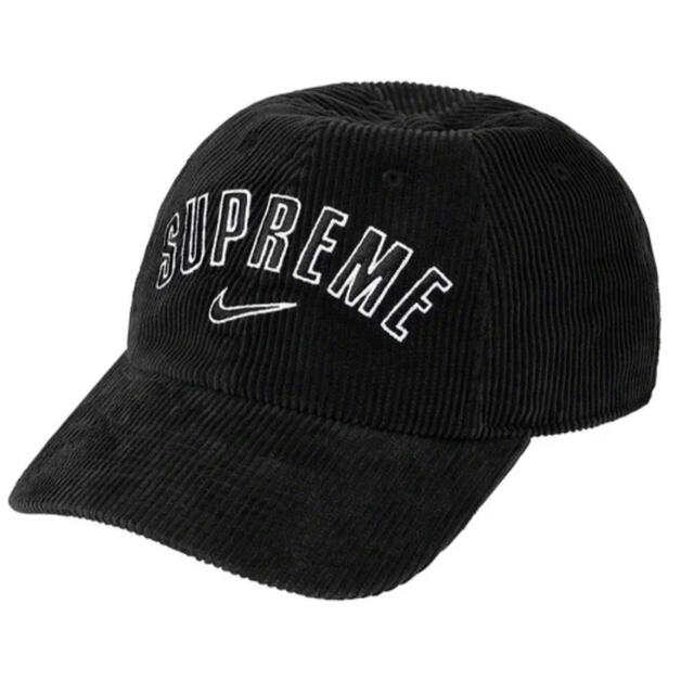 Supreme Nike Arc Corduroy 6-Panel blackキャップ