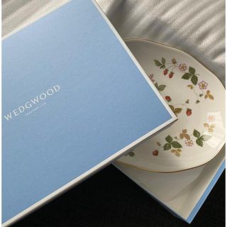 ウェッジウッド(WEDGWOOD)のWEDGWOOD 💠 ワイルドストロベリー オーバルディッシュ(食器)