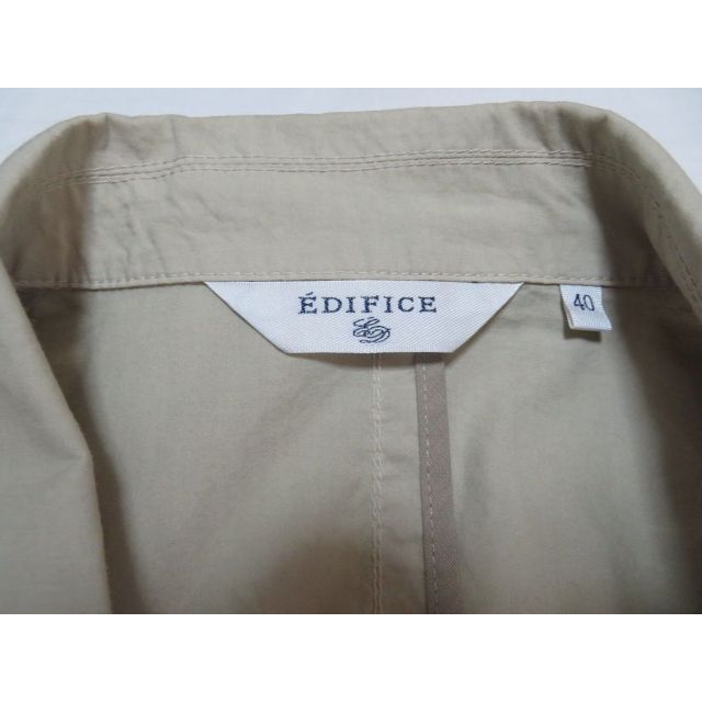 ■新品【エディフィス】上質シャツジャケット ベージュ 40(S) EDIFICE 2