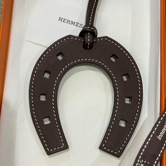 hermes パドックチャーム　エベンヌ　新品 1