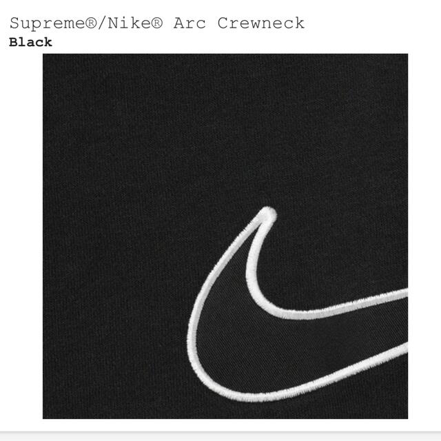 Supreme Nike Arc Crewneck Black 黒 Mサイズメンズ