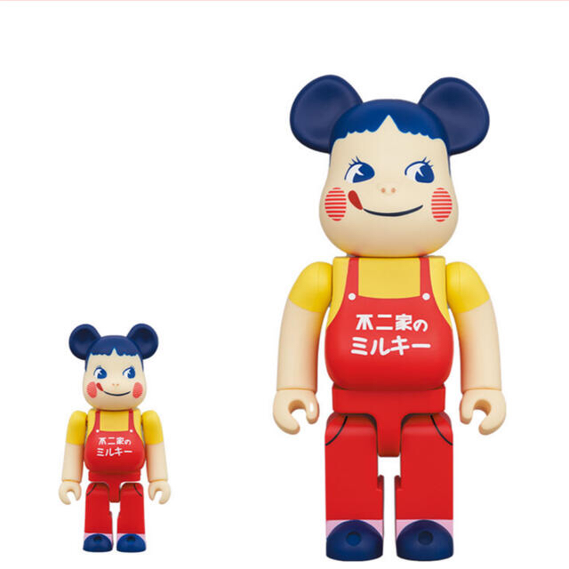 BE＠RBRICK ホーロー看板 ペコちゃん 100％&400%おもちゃ/ぬいぐるみ