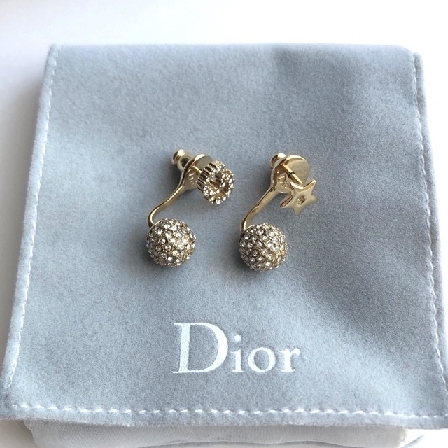 DIOR ディオール スター CD ボール ストーン トライバル ピアス