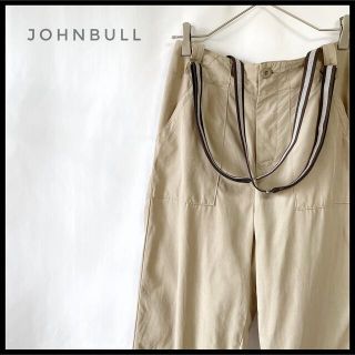 ジョンブル(JOHNBULL)のJOHNBULL サスペンダー付　チノパン　ワイドパンツ　ベージュ　ユニセックス(チノパン)