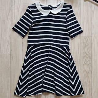 プチバトー(PETIT BATEAU)のプチバトー　ワンピース　6ans ボーダー　夏服　女の子(ワンピース)