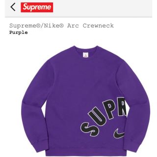 シュプリーム(Supreme)のSupreme Nike Arc Crewneck  Purple L(スウェット)