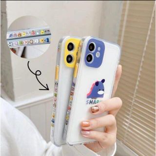 さめ　あひる　iPhoneケース(iPhoneケース)