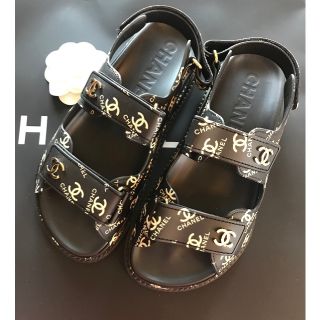 3年保証 即日出荷 希少 CHANEL サンダル 新品 正規品 - 通販