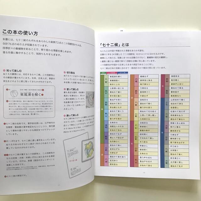 こころやすらぐ日本の七十二候ぬりえ エンタメ/ホビーの本(アート/エンタメ)の商品写真