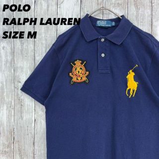 ポロラルフローレン(POLO RALPH LAUREN)のビッグポニー刺繍　ワッペンポロラルフローレン ポロシャツ　ラガーシャツ古着男女.(ポロシャツ)