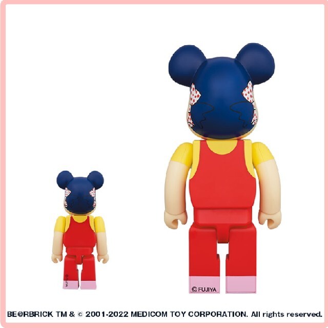 BE@RBRICK ホーロー看板ペコちゃん100％&400％ エンタメ/ホビーのおもちゃ/ぬいぐるみ(キャラクターグッズ)の商品写真