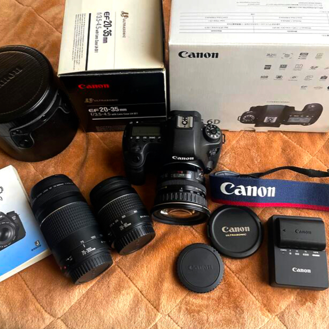 Canon EOS 6D & EF20−35 & 28−80 & 75−300