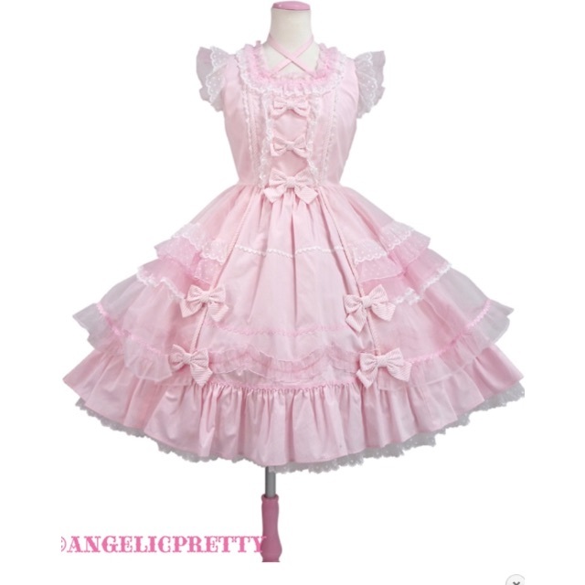 Angelic Pretty(アンジェリックプリティー)の最初値下げ　アンジェリックプリティ ワンピース レディースのワンピース(ひざ丈ワンピース)の商品写真