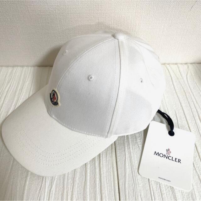 超歓迎人気】 MONCLER - モンクレール moncler キャップ 帽子 ホワイト