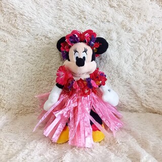 ディズニー(Disney)のミニーマウス　ぬいぐるみ　人形　ディズニー　ハワイアン　フラダンス　Minnie(キャラクターグッズ)