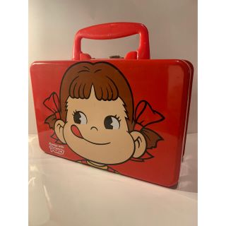 ペコちゃん　缶バック小物入れ　昭和レトロ(キャラクターグッズ)