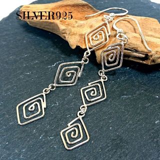 5510 SILVER925 ケルティック 渦巻きハートピアス シルバー925