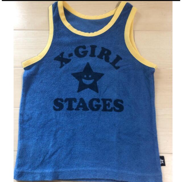 X-girl Stages(エックスガールステージス)の☆X-girl stages☆ タンクトップ 6T キッズ/ベビー/マタニティのキッズ服男の子用(90cm~)(Tシャツ/カットソー)の商品写真