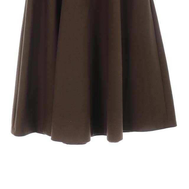 LOUNIE(ルーニィ)のルーニィ LOUNIE フレアスカート ミモレ ロング 36 S 茶 ブラウン レディースのスカート(ひざ丈スカート)の商品写真